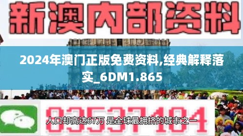 新澳门2024资料免费大全版，释义解释与落实措施